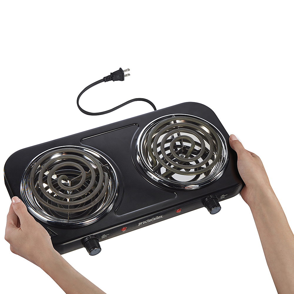 Mainstays Portable 2 Coil Burner Electric Table Top Hot Plate Cooker