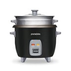 Servappetit 8 Cup Rice Cooker For Any Size Meal, Dishwasher safe, Removable  Pot and Lid, Non-stick coating, Black