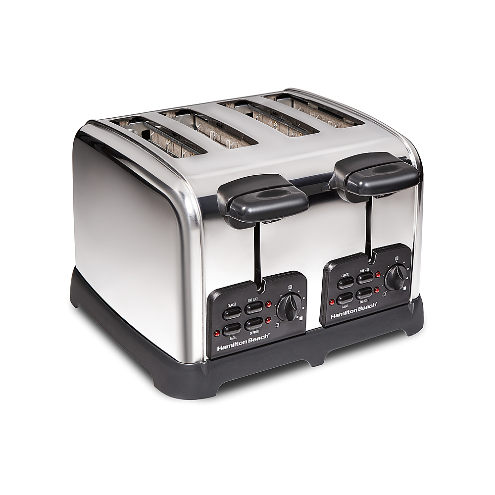 GE 4-Slice Stainless Steel 1500-Watt Toaster in the Toasters department at