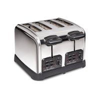 Hamilton Beach - Classic 4 Slice Toaster with Sure-Toast Technology - STAINLESS STEEL - Front_Zoom