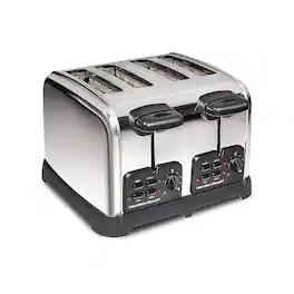 Hamilton Beach - Classic 4 Slice Toaster with Sure-Toast Technology - Stainless Steel