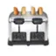 Alt View 1. Hamilton Beach - Classic 4 Slice Toaster with Sure-Toast Technology - Stainless Steel.