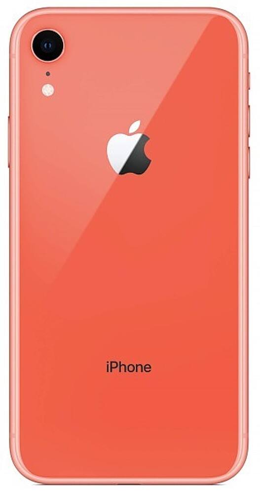 Left. Apple - Pre-Owned Excellent iPhone XR 64GB (Unlocked) - Coral.