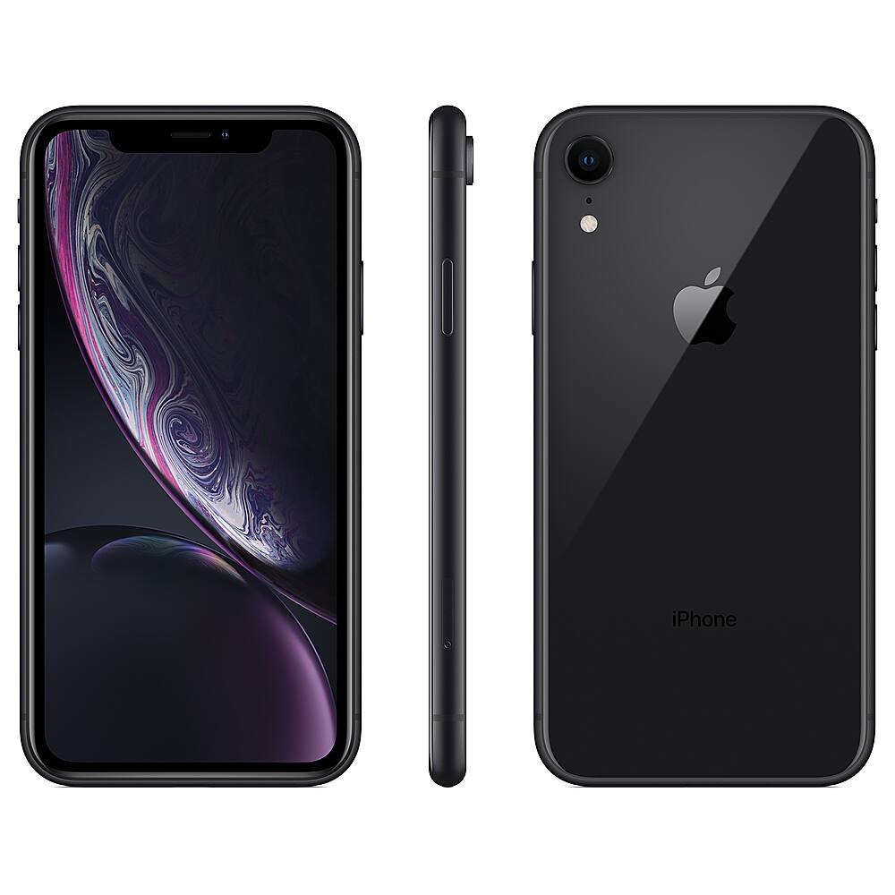Alt View 1. Apple - Pre-Owned Excellent iPhone XR 128GB (Unlocked) - Black.
