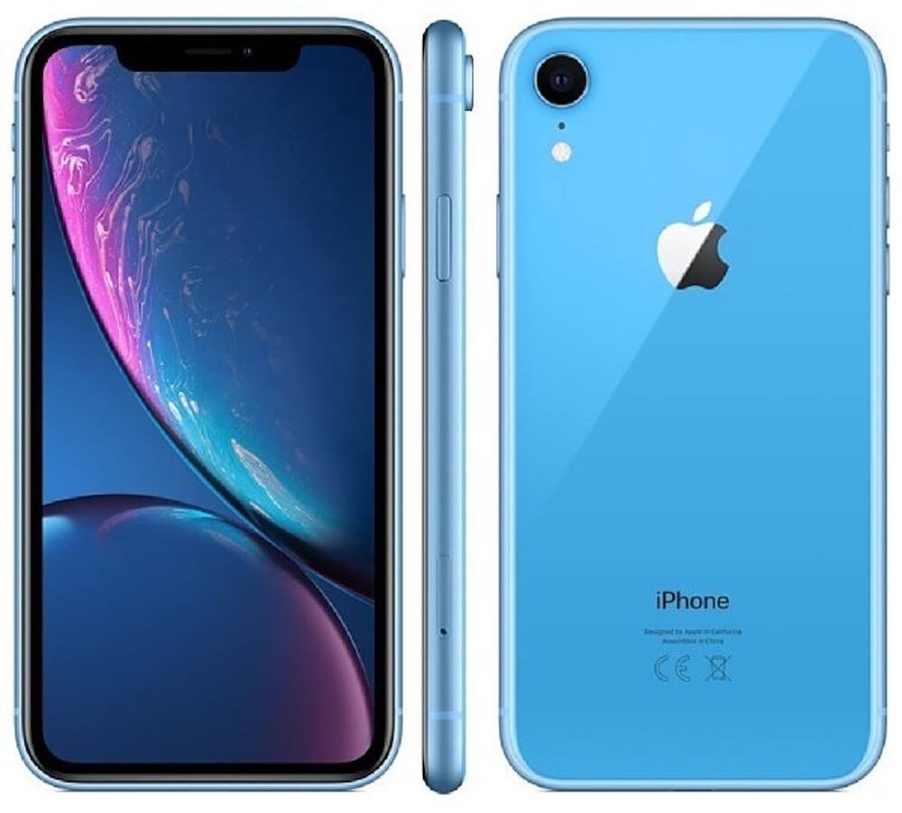 Alt View 1. Apple - Pre-Owned Excellent iPhone XR 64GB (Unlocked) - Blue.