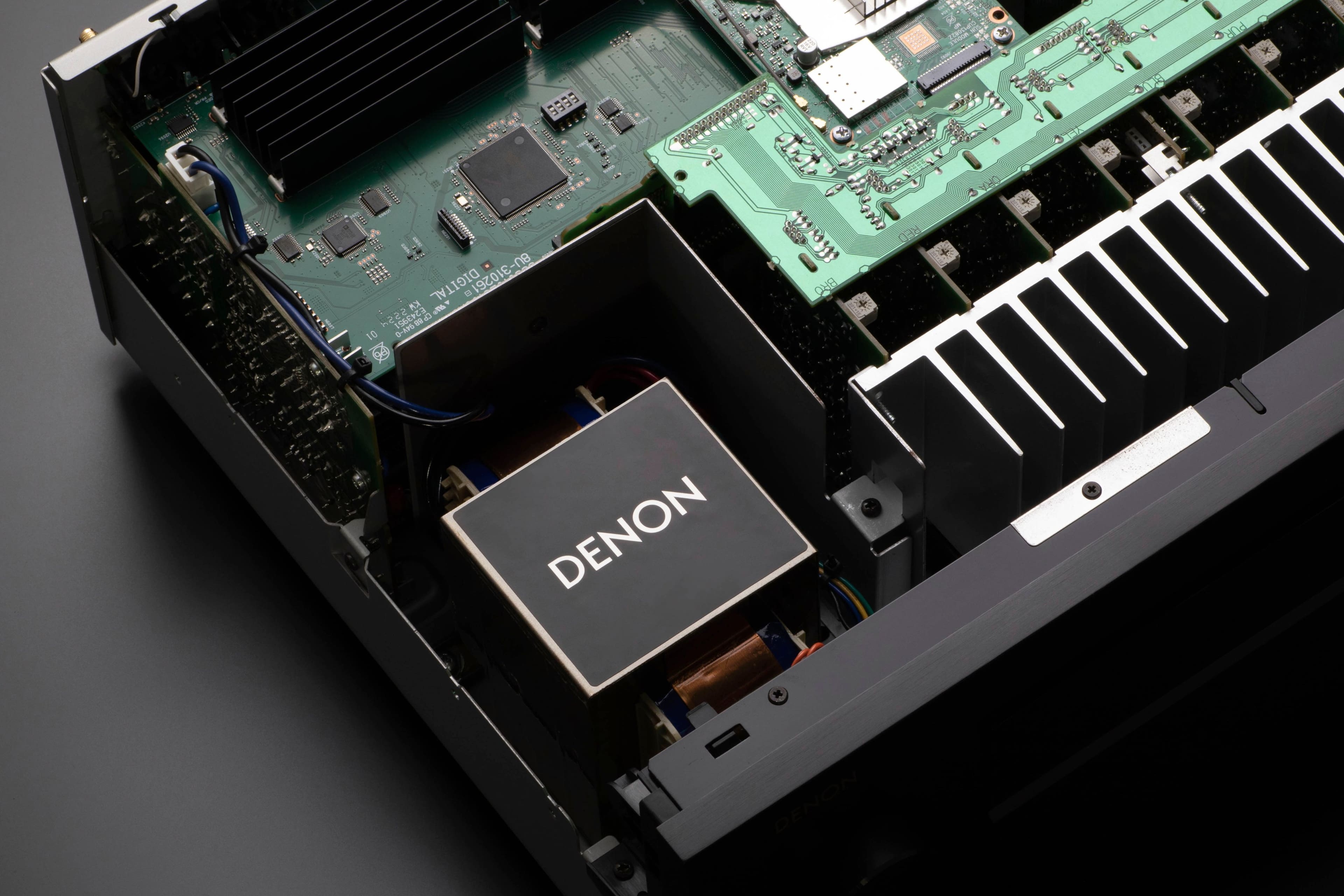 Alt View 15. Denon - AVR-X4800H (125W X 9) 9.4-Ch. with HEOS and Dolby Atmos 8K Ultra HD HDR Compatible AV Home Theater Receiver with Alexa - Black.