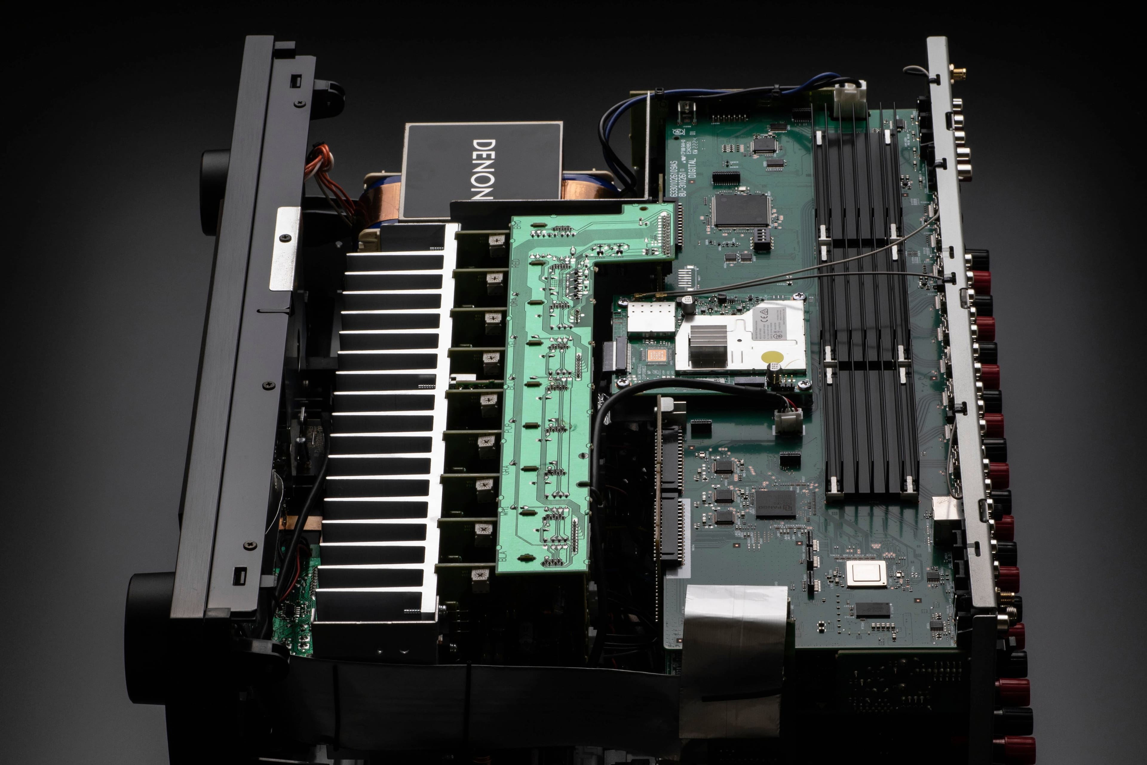 Alt View 16. Denon - AVR-X4800H (125W X 9) 9.4-Ch. with HEOS and Dolby Atmos 8K Ultra HD HDR Compatible AV Home Theater Receiver with Alexa - Black.