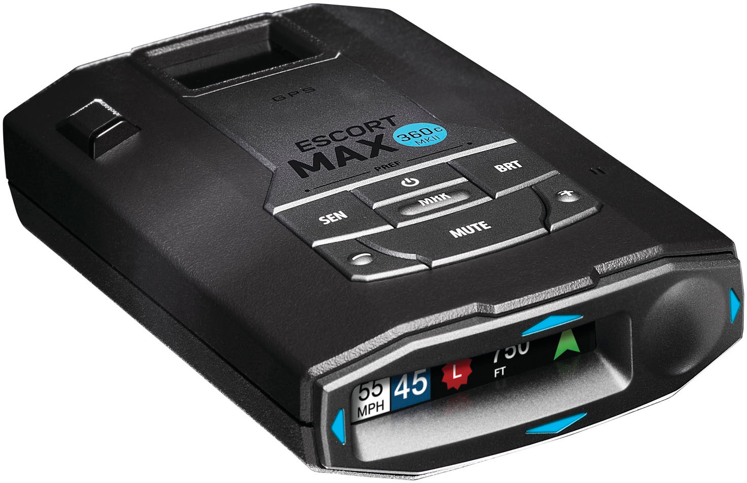 Escort MAX 360 MKII Radar and Laser Detector Bluetooth Enabled, 360°  Directional Arrows, Exceptional Range, Shared Alerts, Drive Smarter App,  Black