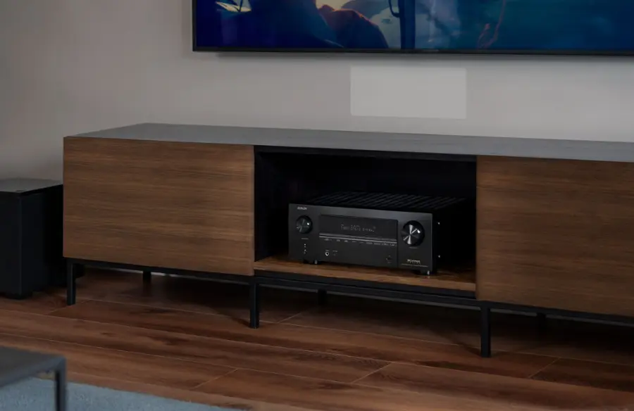 Alt View 12. Denon - AVR-X3800H (105W X 9) 9.4-Ch. with HEOS and Dolby Atmos 8K Ultra HD  HDR Compatible AV Home Theater Receiver with Alexa - Black.