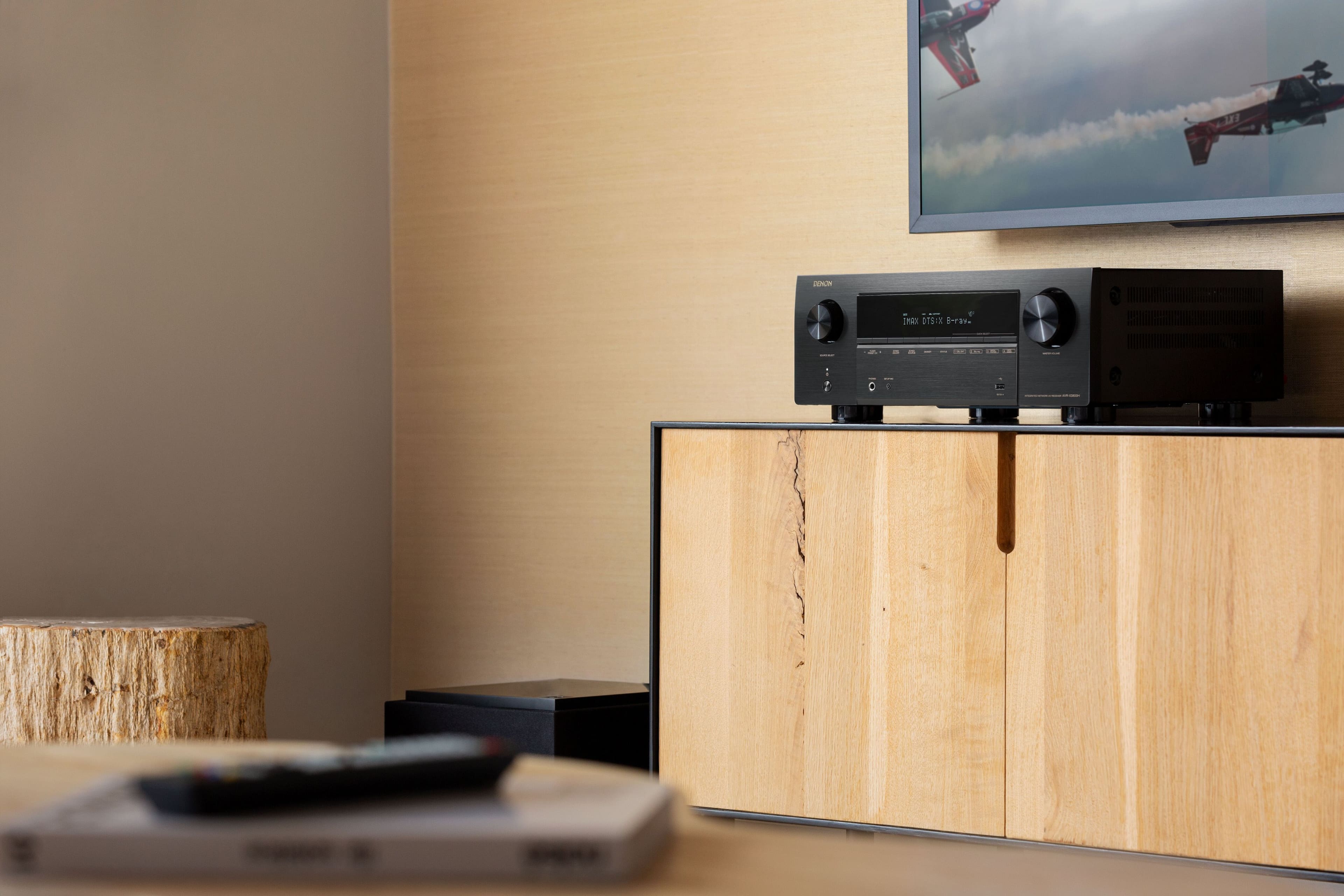 Alt View 13. Denon - AVR-X3800H (105W X 9) 9.4-Ch. with HEOS and Dolby Atmos 8K Ultra HD HDR Compatible AV Home Theater Receiver with Alexa - Black.