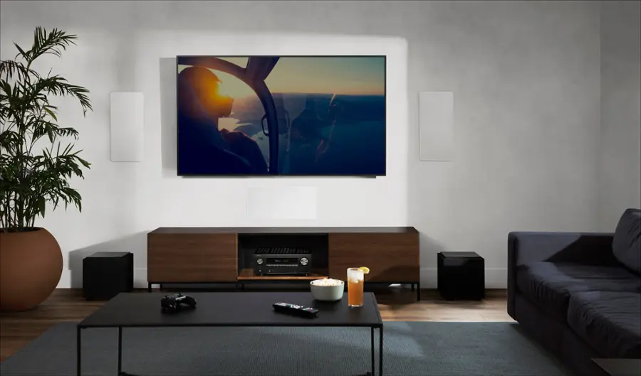 Alt View 14. Denon - AVR-X3800H (105W X 9) 9.4-Ch. with HEOS and Dolby Atmos 8K Ultra HD  HDR Compatible AV Home Theater Receiver with Alexa - Black.