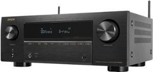 Denon - AVR-X2800H 95W 7 Ch Bluetooth Capable HDR Compatible with HEOS and Dolby Atmos 8K Ultra HD AV Home Theater Receiver - Black - Front_Zoom