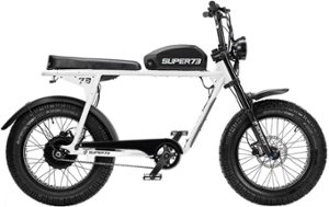 Super73 - S2 Electric Motorbike w/ 75+ mile max operating range & 28+ mph max speed - Bone White - Front_Zoom