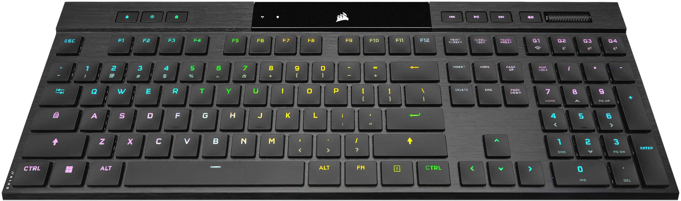 Teclado gamer Corsair K100 QWERTY Corsair OPX inglés US color