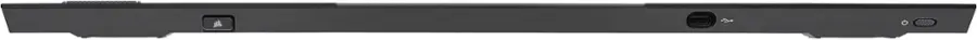 Alt View 18. CORSAIR - K100 Air Wireless Full-Size Bluetooth RGB Mechanical Cherry MX Ultra Low Profile Tactile Switch Gaming Keyboard - Black.