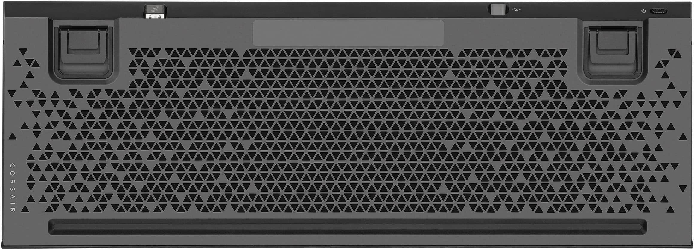 Alt View 19. CORSAIR - K100 Air Wireless Full-Size Bluetooth RGB Mechanical Cherry MX Ultra Low Profile Tactile Switch Gaming Keyboard - Black.