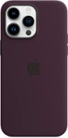 Apple - iPhone 14 Pro Max Silicone Case with MagSafe - Elderberry - Left_Zoom