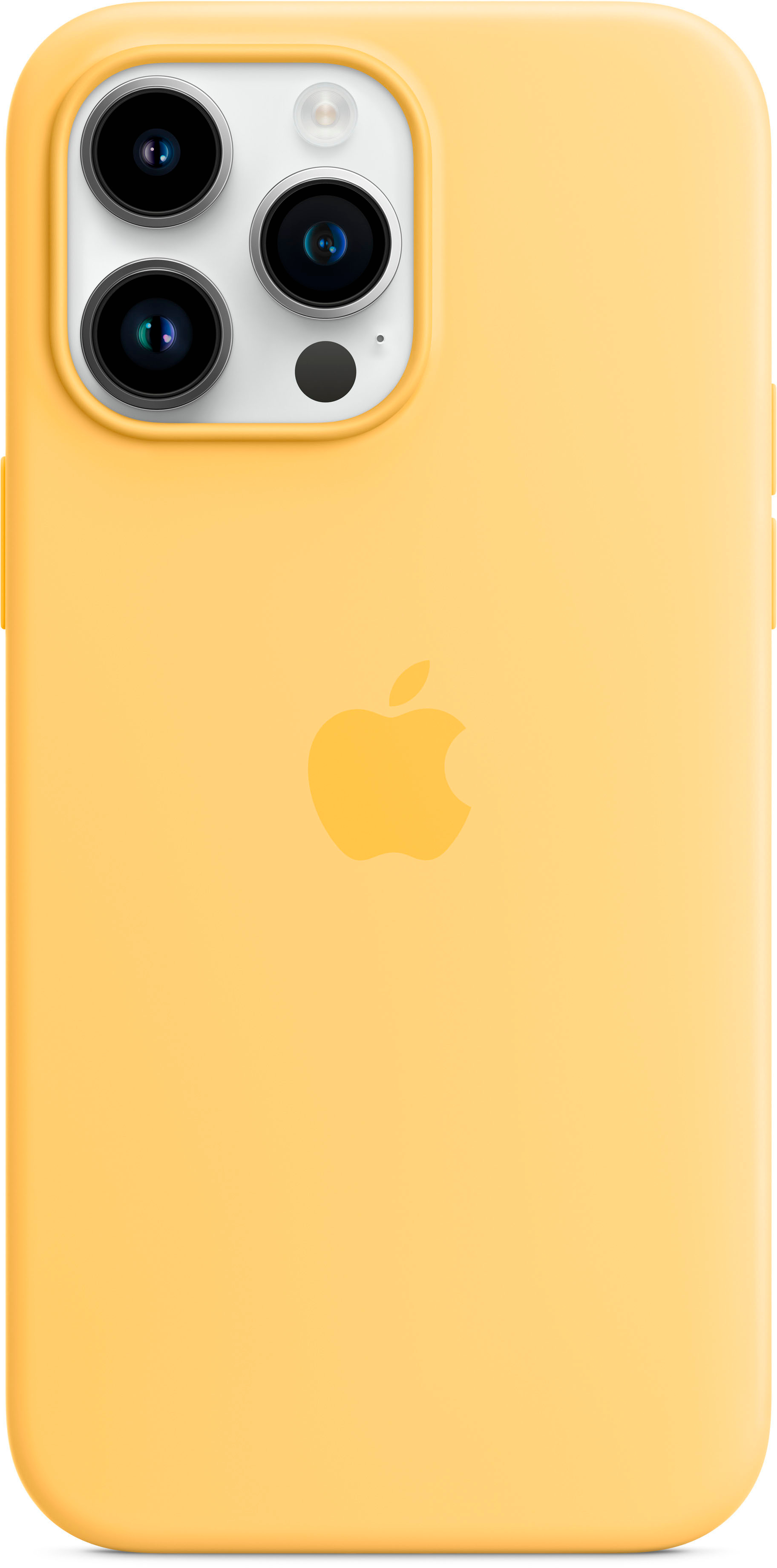 Apple - iPhone 14 Pro Max Silicone Case with MagSafe - Sunglow