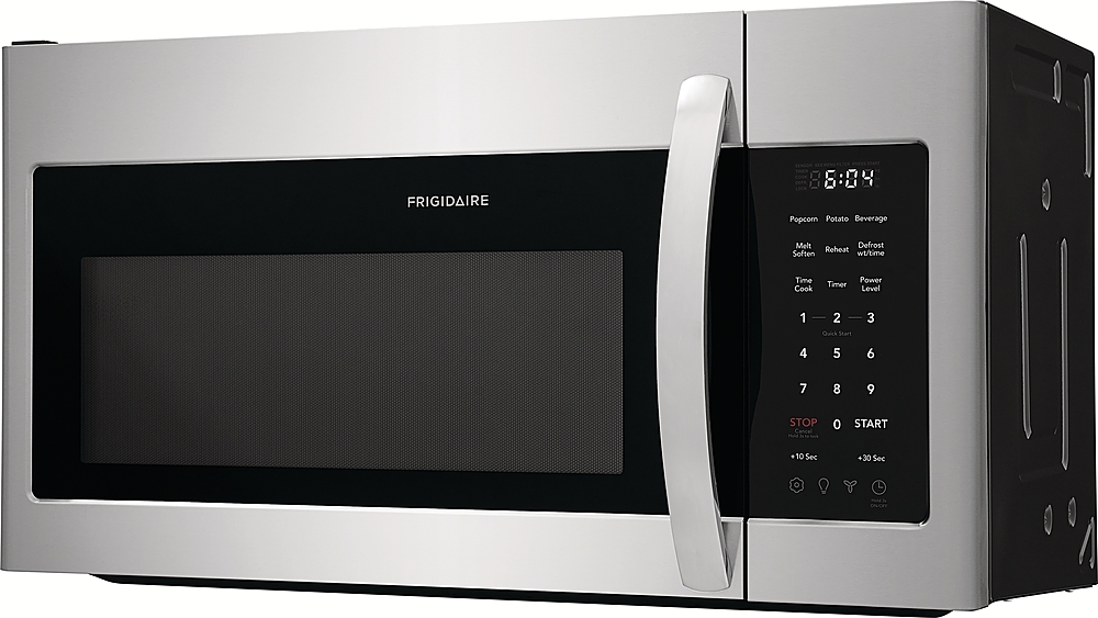 Angle View: Whirlpool - 1.9 Cu. Ft. Convection Over-the-Range Microwave - Stainless steel