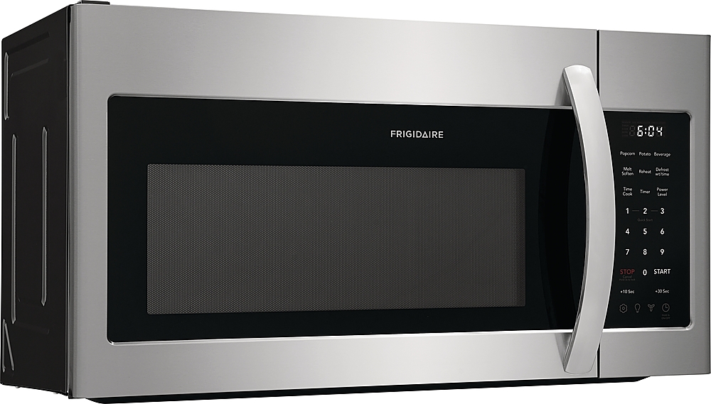 Left View: Whirlpool - 1.9 Cu. Ft. Convection Over-the-Range Microwave - Stainless steel