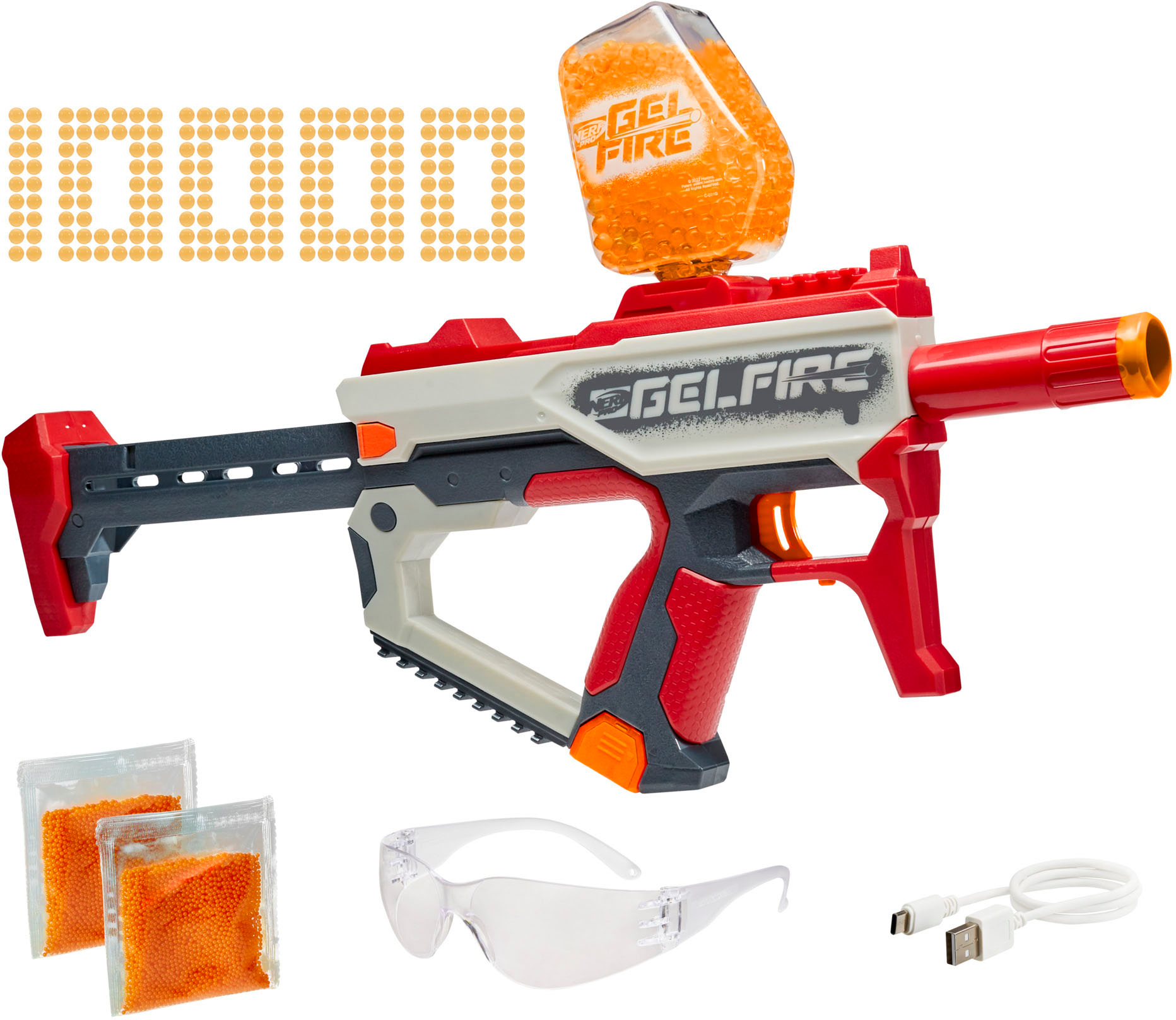Angle View: Nerf Roblox Jailbreak: Armory, Includes 2 Blasters, 10 Nerf Darts, Code To Unlock In-Game Virtual Item