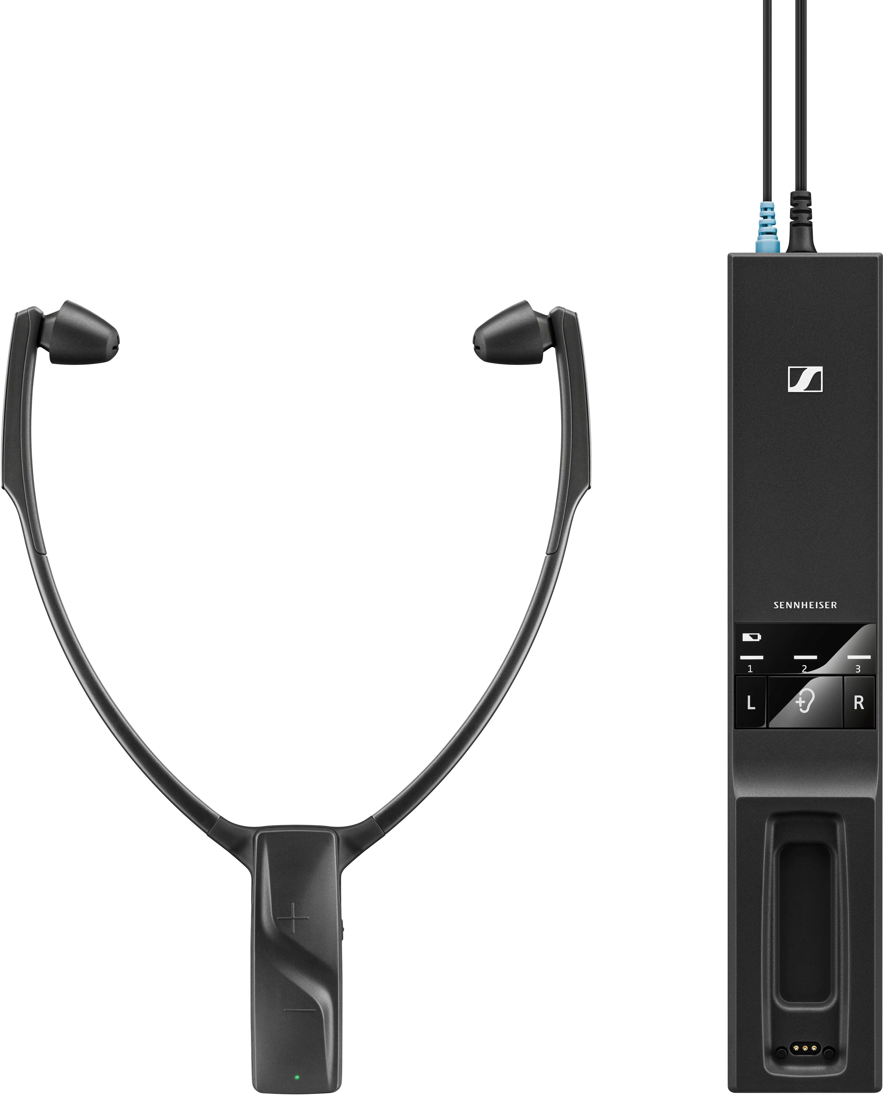 Front. Sennheiser - RS 5200 Digital Wireless Headphone for TV Listening - Black.