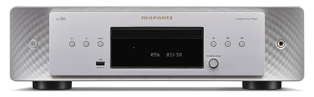Front. Marantz - SACD 30N Network SACD/CD Player, Built-in HEOS, Bluetooth & AirPlay2, Pair with Model30 Stereo Amp - Silver Gold.