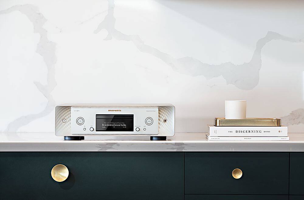 Alt View 13. Marantz - SACD 30N Network SACD/CD Player, Built-in HEOS, Bluetooth & AirPlay2, Pair with Model30 Stereo Amp - Silver Gold.