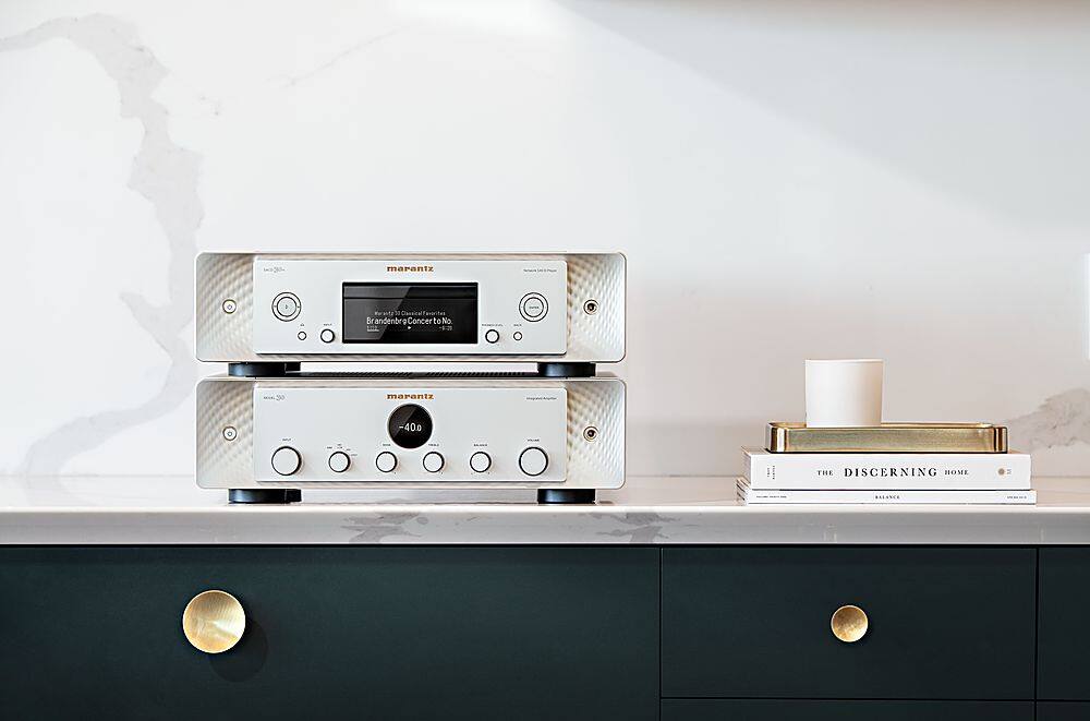 Alt View 15. Marantz - SACD 30N Network SACD/CD Player, Built-in HEOS, Bluetooth & AirPlay2, Pair with Model30 Stereo Amp - Silver Gold.
