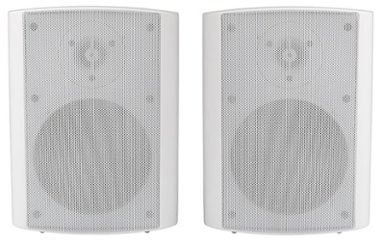 Acoustic Research - Wireless Outdoor Stereo Speakers with Mountable Brackets - white - Front_Zoom