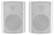 Front. Acoustic Research - Wireless Outdoor Stereo Speakers with Mountable Brackets - white.