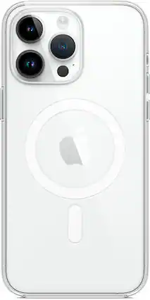 Left. Apple - iPhone 14 Pro Max Case with MagSafe - Clear.