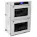 Alt View 2. ZLINE - 30" Autograph Edition Double Wall Oven with Self Clean and True Convection in Stainless Steel and Polished Gold - Multicolor.