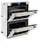 Alt View 11. ZLINE - 30" Autograph Edition Double Wall Oven with Self Clean and True Convection in Stainless Steel and Polished Gold - Multicolor.