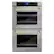 Front. ZLINE - 30" Autograph Edition Double Wall Oven with Self Clean and True Convection in Polished Gold - Stainless Steel.