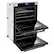 Alt View 1. ZLINE - 30" Autograph Edition Double Wall Oven with Self Clean and True Convection in Matte Black - Stainless Steel.