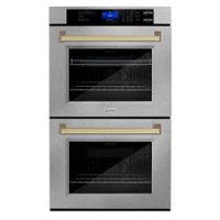 ZLINE - 30" Autograph Edition Double Wall Oven with Self Clean and True Convection in Champagne Bronze - Front_Zoom