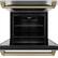 Alt View 12. ZLINE - 30" Autograph Edition Double Wall Oven with Self Clean and True Convection in Champagne Bronze - Stainless Steel.