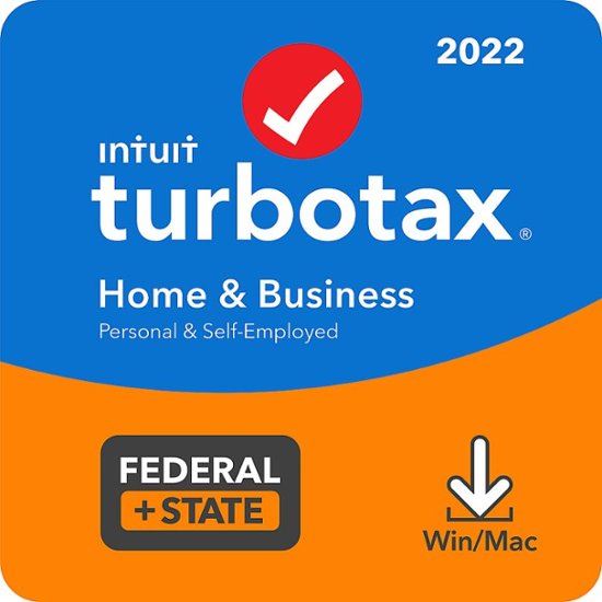 Front Zoom. TurboTax - Home and Business 2022 Federal + E-file and State [Download] - Windows, Mac OS [Digital].