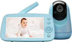 VAVA - Baby Monitor 720P 5" HD Display - Blue - Front_Zoom