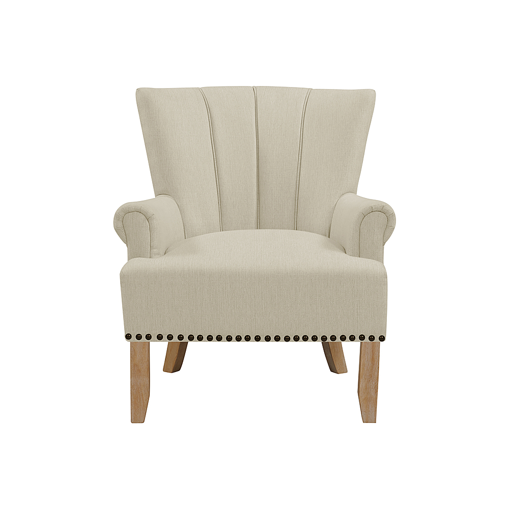 Angle View: Handy Living - Merrimo Performance Fabric Arm Chair (set of 2) - Oatmeal Tan