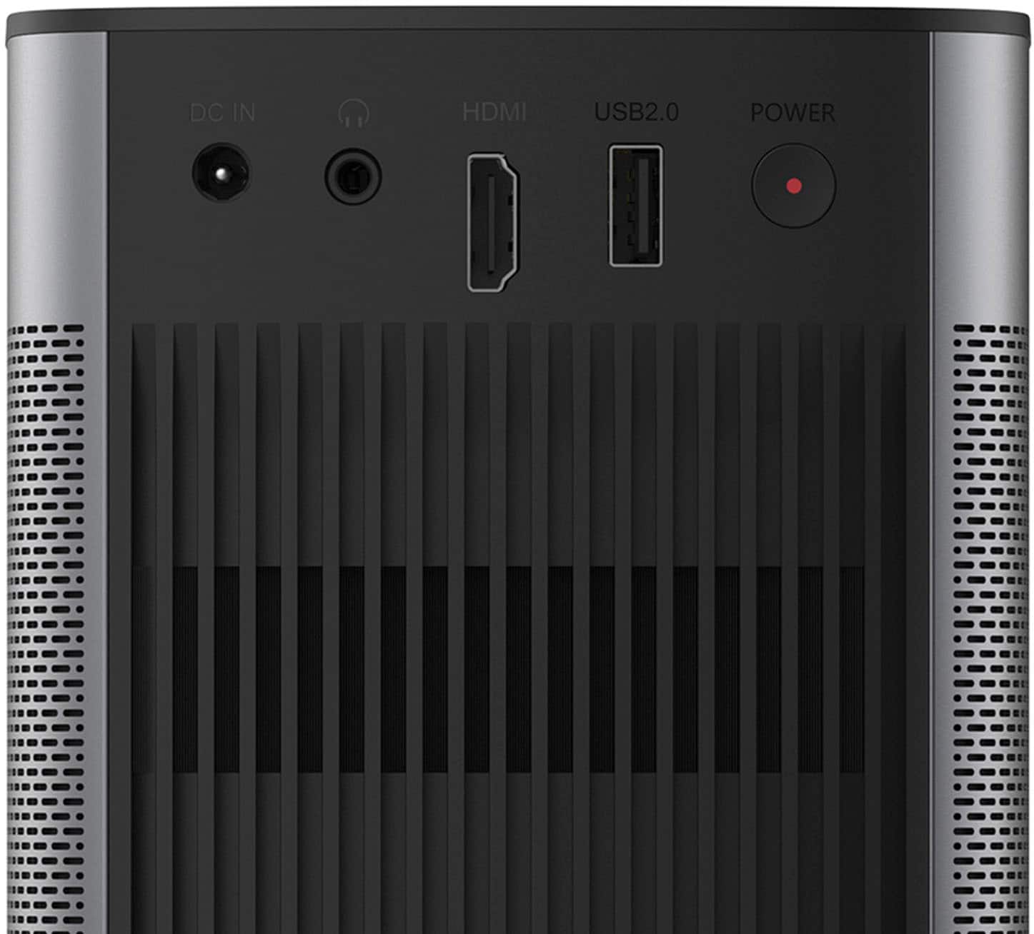 Angle. XGIMI - Halo+ 1080p HDR Smart Portable Projector with Harman Kardon Speaker, 2.5H Built-in Battery and Android TV - Silver.