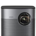Top. XGIMI - Halo+ 1080p HDR Smart Portable Projector with Harman Kardon Speaker, 2.5H Built-in Battery and Android TV - Silver.