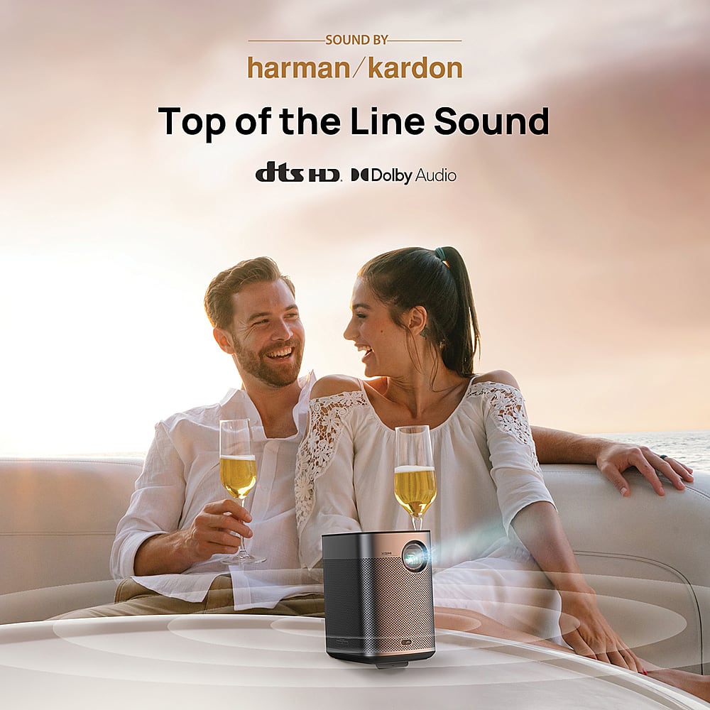 XGIMI Halo+ FHD Smart Portable Projector with Harman Kardon