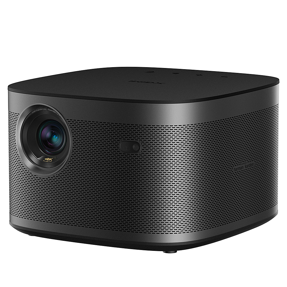 Angle View: XGIMI - HORIZON Pro 4K Smart Projector with Harman Kardon Speaker and Android TV - Black