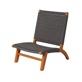 Patio Sense - Costa Rica Outdoor Modern Lounge Chair - charcol grey