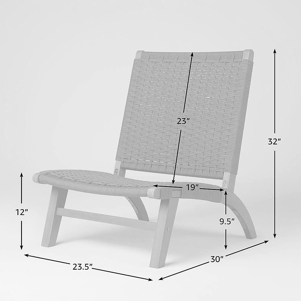 Alt View 18. Patio Sense - Costa Rica Outdoor Modern Lounge Chair.