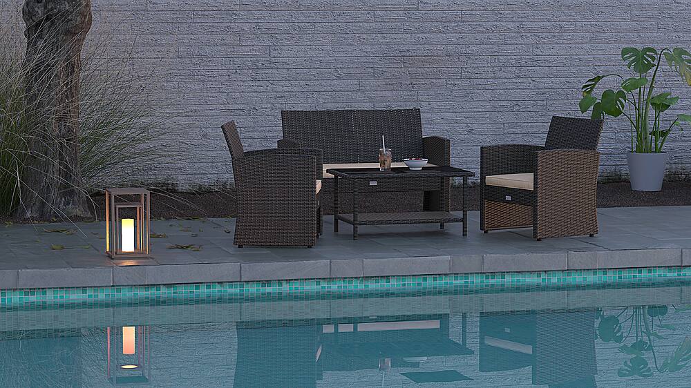 Alt View 26. Patio Sense - Wicker Patio Set Ashville - Tan.