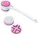 Angle. Beurer - Electronic Body Brush - White and Fuschia.