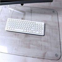 Floortex - Desktex Glass Desk Pad - 19" x 24" - Clear - Front_Zoom